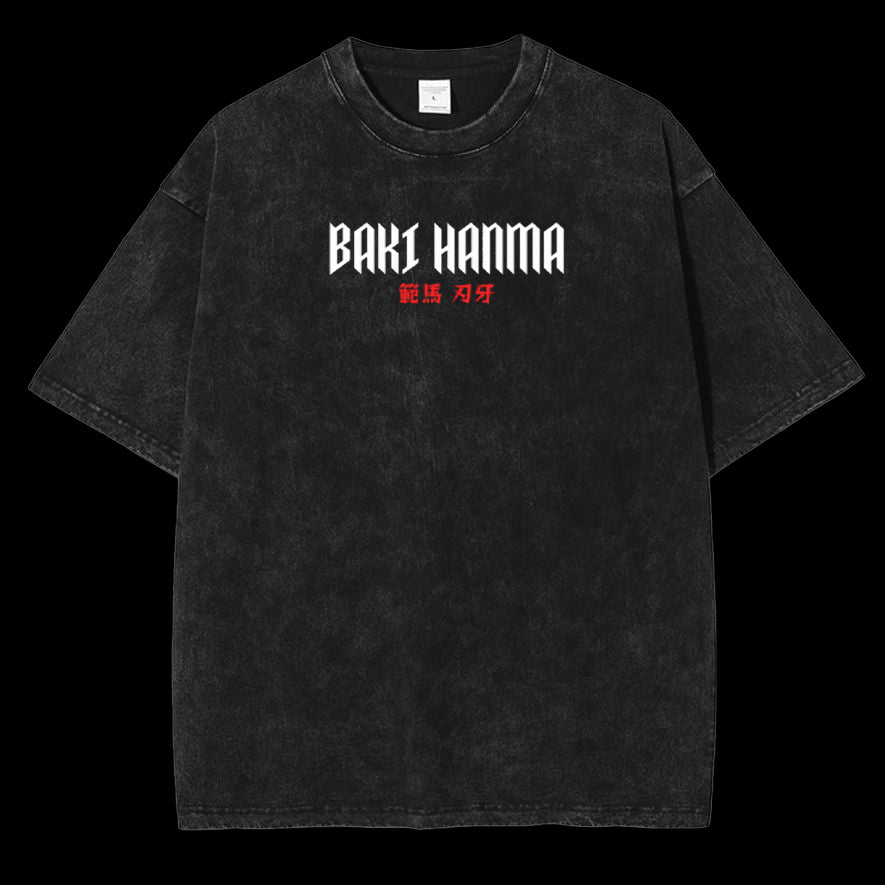 SON OF THE OGRE "BAKI HANMA" Wash Tshirt [MMU] - Image 3